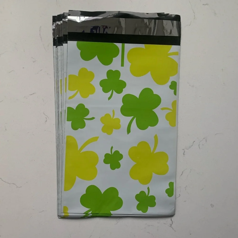 Clover‎ Leaf St Patrick's Day Polymailer - 6x9 - Pack of 25